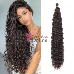 Extensie de par afro Deep Water Wave Twist Crochet de 60 cm Cod 244# Saten Inchis